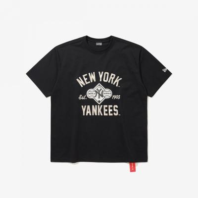 New Era New York Yankees T shirT heaTher Black 15147503