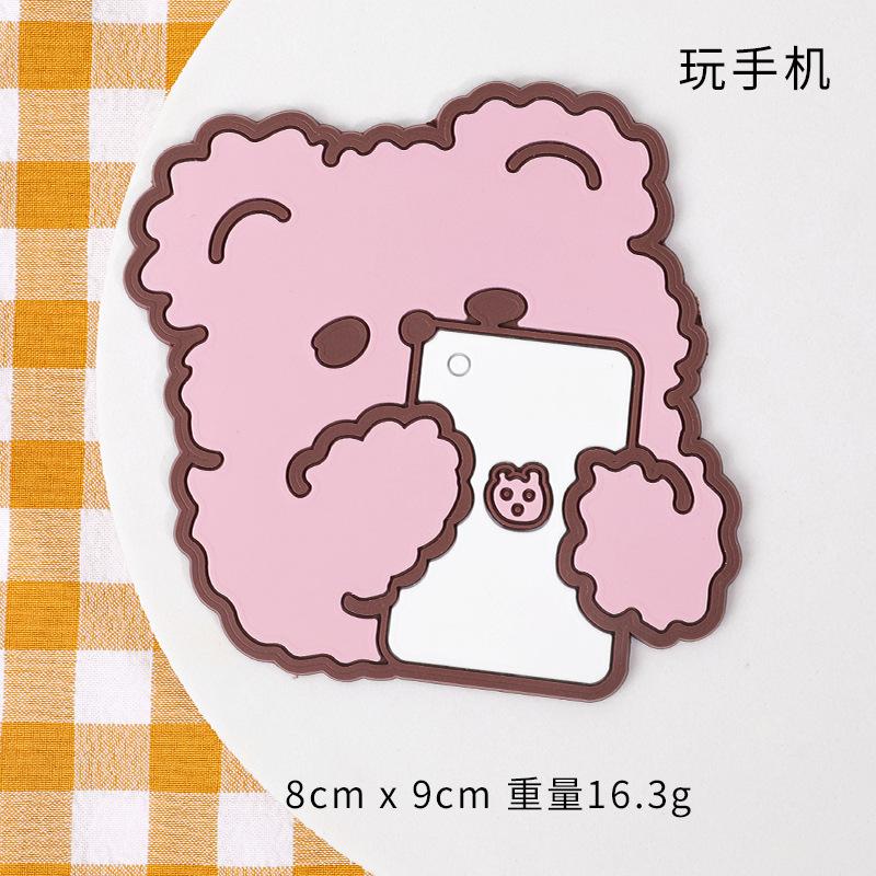 Süße kreative Cartoon-Tier-Untersetzer Haushalt rutschfest Wärmeisolierung Silikon-Schüsselmatte hitzebeständig und verbrühungssicher Esstischmatte Teetasse