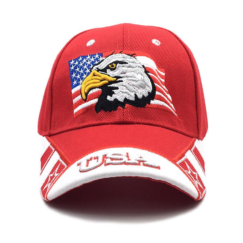 Eagle Embroidered Baseball Cap American Flag Cap Shade Usa Curved Brim Shade Cap