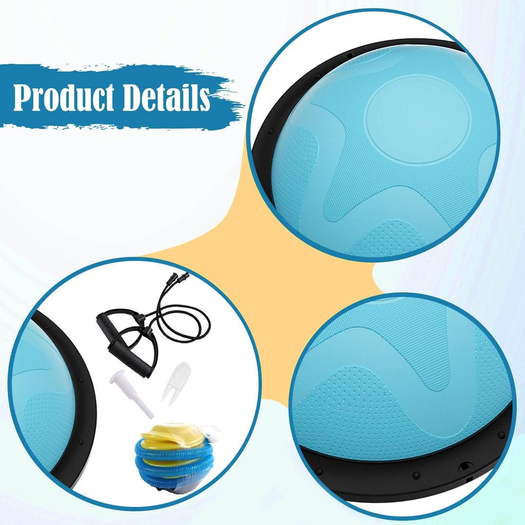 46 Cm (18.11 Inch) Non-slip, Versatile Half Ball for Flexibility Exercises At Home Or In The Gym.