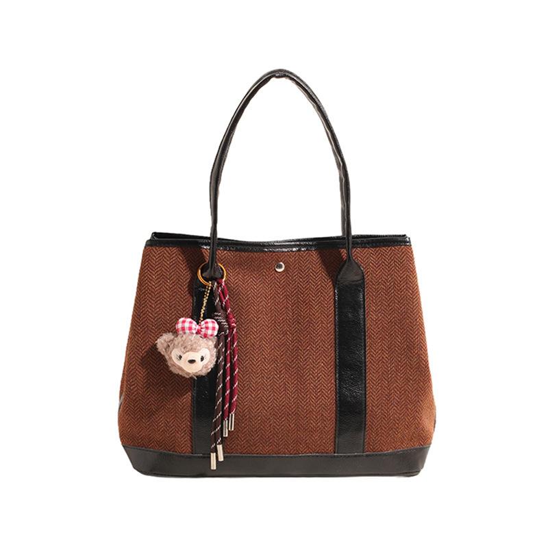 

Нишевые дизайнерские сумки осень и зима новые женские сумки модные и элегантные шерстяные сумки сумки-шопперы на одно плечо, сумки-тоут