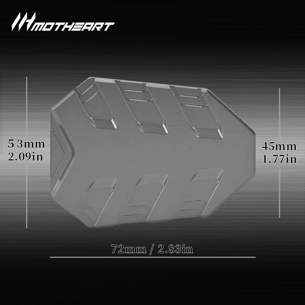 MotHeart Motorrad Bremspedal Verlängerungskit für Ninja ZX-4RR 2023-2025 Ergonomische Fußpedalverstellung ninja zx-4rr Teile (Grau)