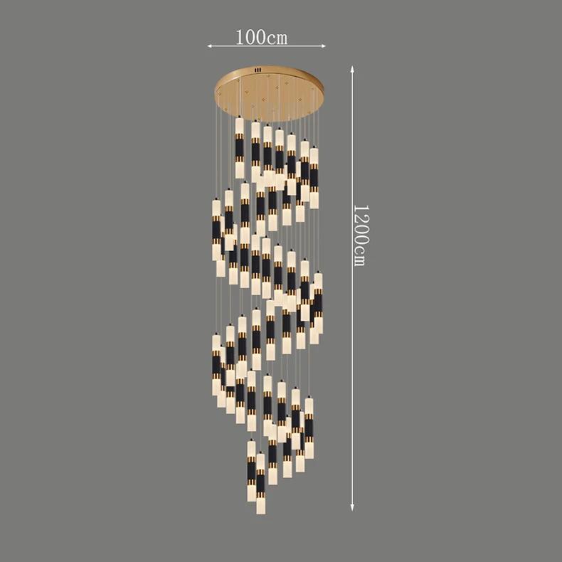 Nordic Home Staircase Pendant Lamp Modern Luxury Decoration Restaurant LED Pendant Lamp Living Room Indoor Lighting Fixtures