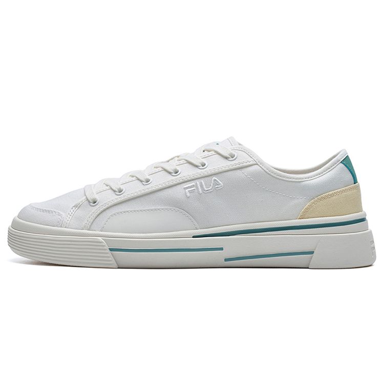 FILA Sandwich Sports Comfortable Low-Top Canvas Shoes Men Sneakers White F12M221316FSW