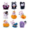 Entzückender Halloween-Bär und Elf Mini-Figuren Harz Handwerksdekorationen DIY