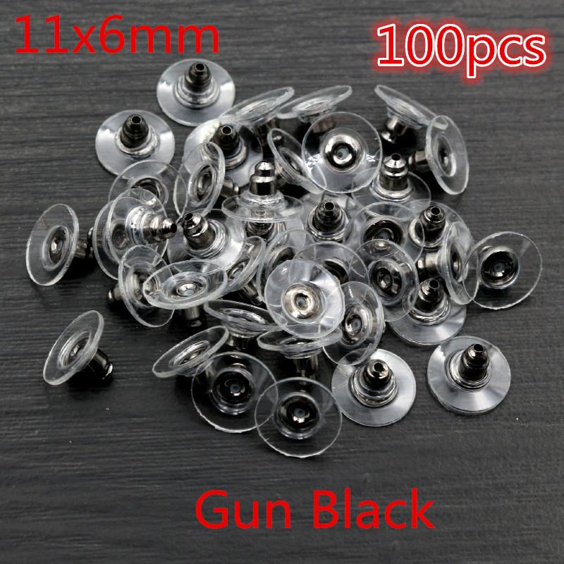 Multi-colors Metal and Plastic Earring Back Plug Cap Nail Accessories Anti-allergic Anti-inflammatory DIY Jewelry Accessories