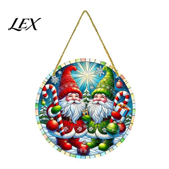 Acrylic Hanging Decorations Christmas Tree Ornaments, Festive Pendants with Lanyard for Holiday Ornaments Party Home Decoration, Indoor Scene