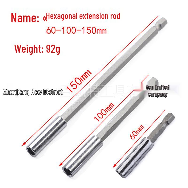 1/4" Magnetic Hex Key Bit Extension Socket for Air Screwdriver