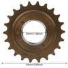 1 STÜCKE Metall Korrosionsbeständig Hohe Haltbarkeit Geräuscharm Fahrrad 22 Zähne Schwungrad Bike Radfahren
