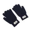 Men Winter Oversized Touch Screen Knitted Gloves Thick Plush Jacquard Windproof Warm Full Finger Thermal Mittens