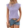 European & American Women's Jacquard Round Neck Loose T-Shirt Vest, Summer 2026 Collection