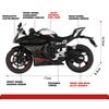 1/12 CFMOTO 450SR RACE REPLICA Alloy Die Cast Motorcycle Model Vehicle Collection Sound & Light Off Road Autocycle Toys Car Boy