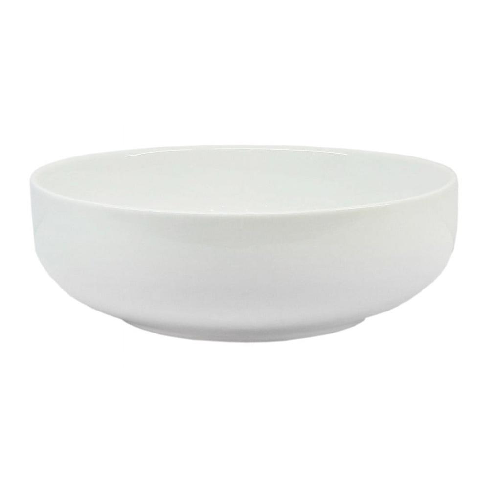 2 Pack White Round Porcelain Serving Bowls Microwave Safe Dishwasher Safe Oven Safe Ideal Salad Soup Cereal Serving