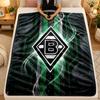 Flannel BlanketBorussia Mönchengladbach Warm Soft Throw Blanket for Indoor Sofa Bed Living Room Use