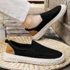 Linen shoes men's 2025 new summer breathable casual one-pedal lazy shoes thin street men's trendy shoes