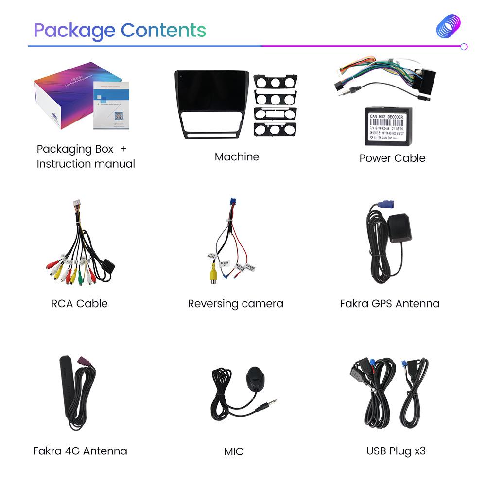 Volkswagen Skoda Octavia 08-13 Android Carplay Multimedia Navigation Screen