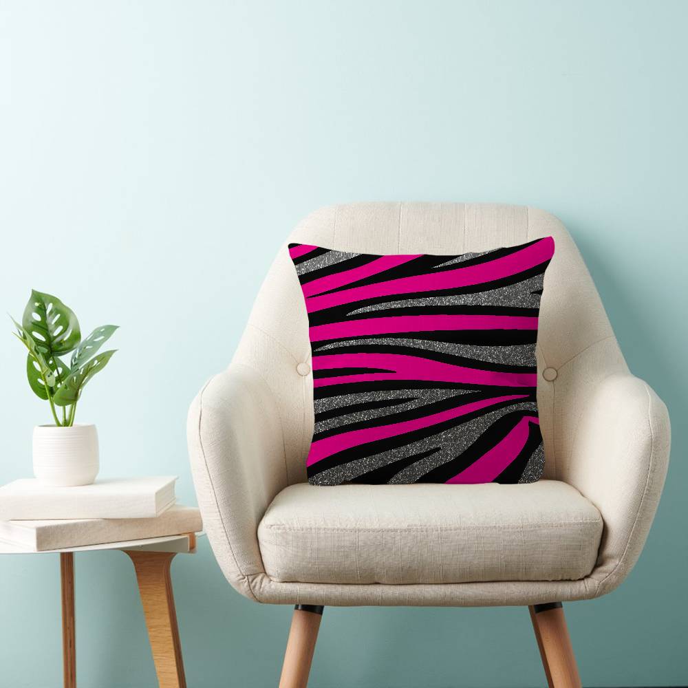 Black White Print Zebra Pillow Anime Pillow Sofa Bed Head Pillow Cover Cushion Cover 45X45 Cm Fashion