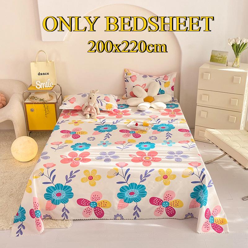 Bettlaken Hautfreundlich Gebürstet Verdickt Doppel Einzelbett Mehrspezifikationslaken für Alle Jahreszeiten