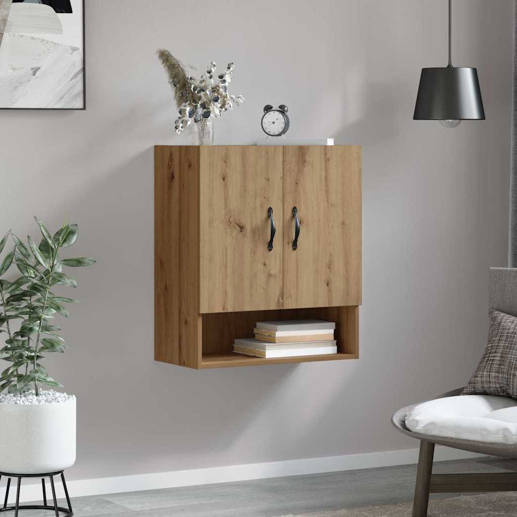Artisan Oak Wall Mounted Cabinet 60 x 31 x 70 cm Particleboard