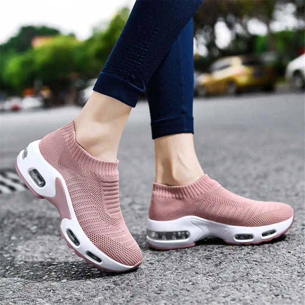 Lace-free Demi-season Womens Boot Shoes Ladies Shoes Ankle Boots Boots Long Sneakers Sport Casual Model Besket Snaeker