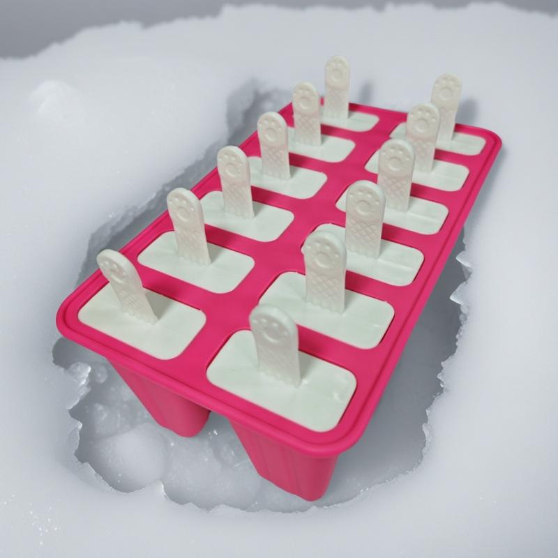 Silicone Ice Cream & Popsicle Mold - 12, 10, 6, 4 Cavities for DIY Treats