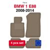 Velour Car Floor Mats For Bmw 1 E88 Cabrio (2008-2014)