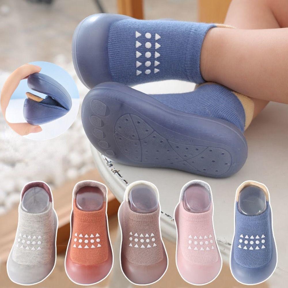 Soft Baby Shoes Non-slip Newborn Indoor Shoes Sneakers Kids Socks Shoes Boys and Girls