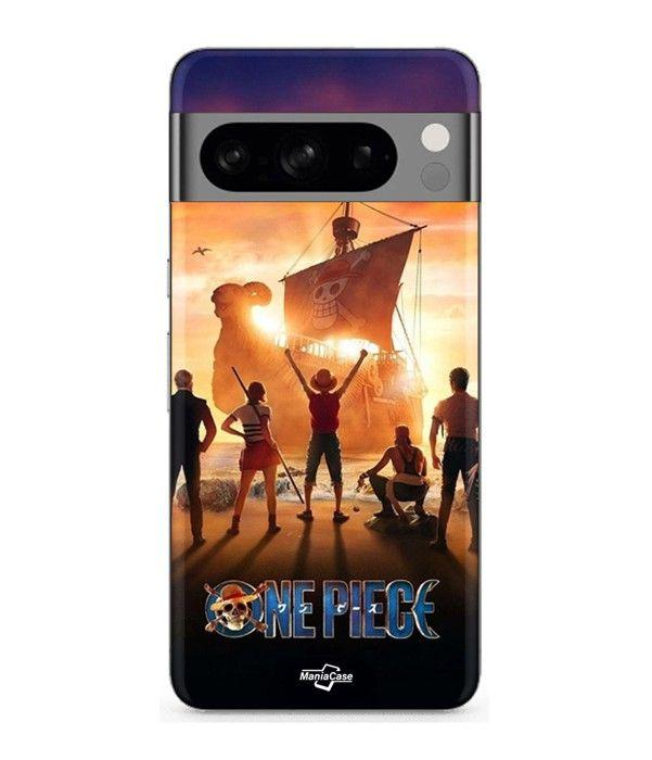 Coque - MANIACASE - Google Pixel 8a Pro - Silicone - Souple - One piece manga anime noir