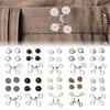 Metal Button Pins Jeans Waist Tightener Adjustable Trouser Button Pin Waist Buckle Detachable Jeans Button Pins