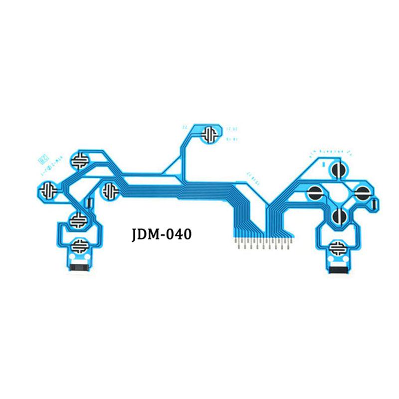 10 Pieces Conductive Film Controller Keyboard Flex Cable 030 040 050 Circuit Board Replacement Buttons Tape for