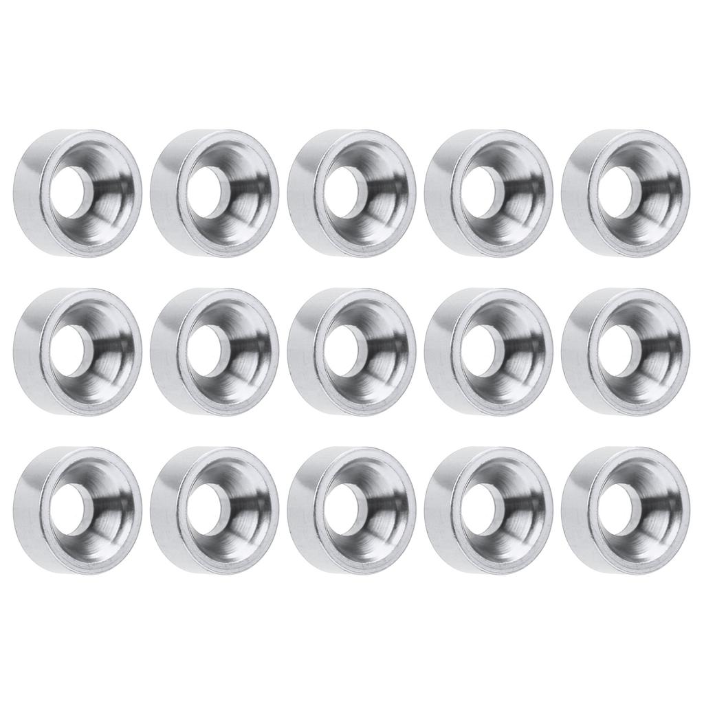 15pcs M3 Countersunk Screw Washer Aluminium Alloy Concave Gasket Fit for RC ModelRed