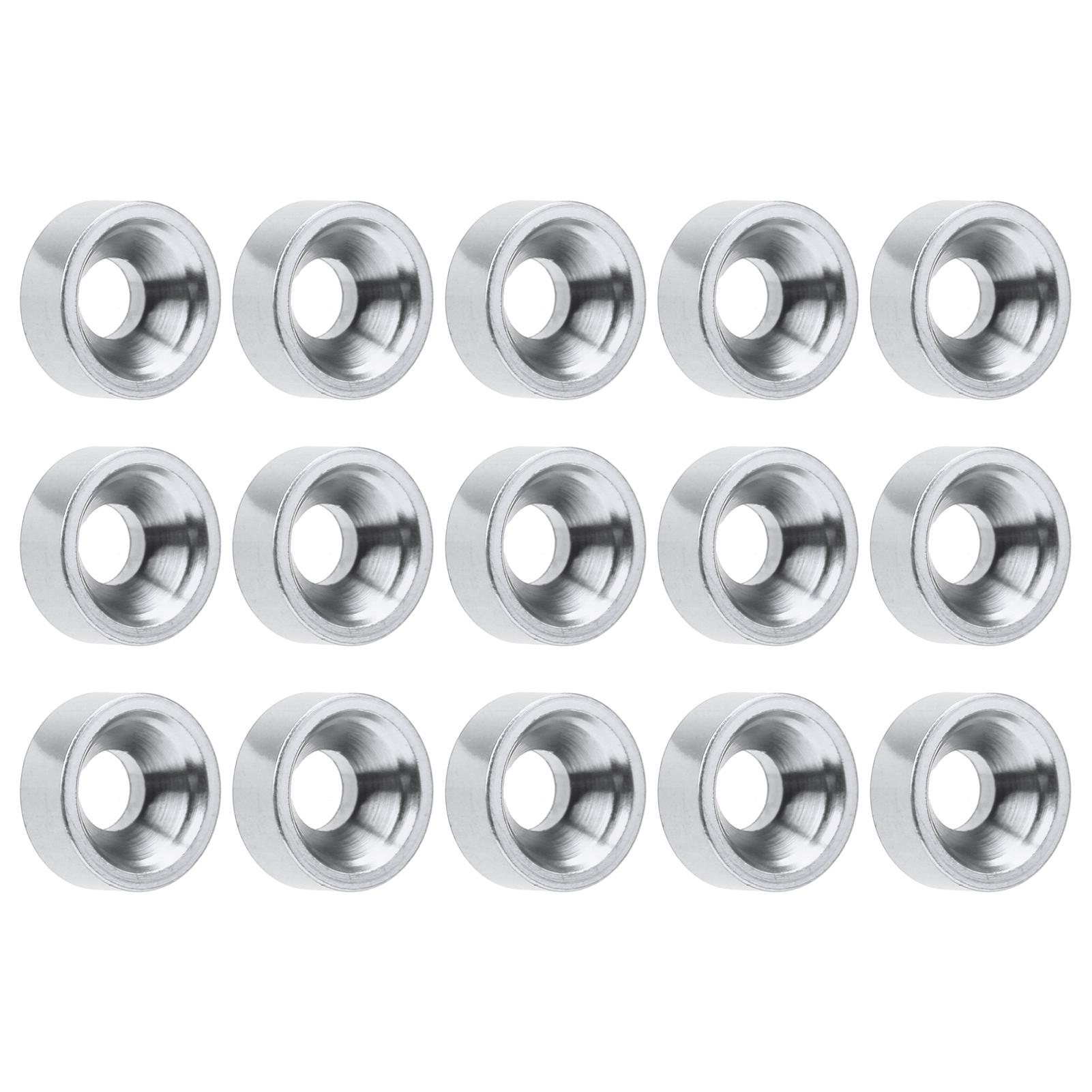 

15pcs M3 Countersunk Screw Washer Aluminium Alloy Concave Gasket Fit for RC ModelRed Silver серебряный