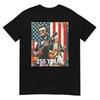 George Washington Abraham Lincoln Playing Guitar 4th Of July Tshirt