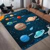 Kids Carpet Outer Space Rug Solar System Mat Fun Game Boy Girl Kids Rug Carpet for Children Bedroom Nursery Area Floor Mat