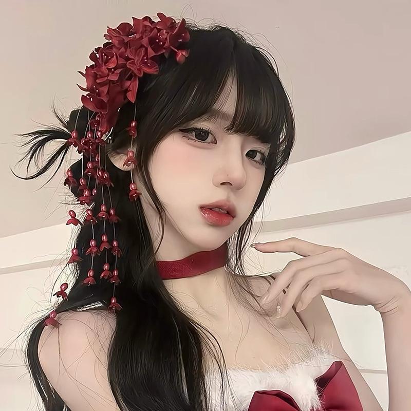 Antique Fresh Lily Of The Valley Flower Handmade Fringed Hairpin Mori Temperament Style Hair Accessories Wedding Headwear