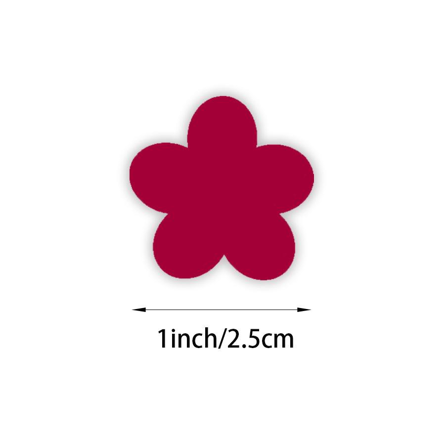 Heart-Shaped Love Stickers - 500 Self-Adhesive Labels per Roll