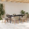 Garden Dining Set with Cushions 7 pcs Light Grey Poly Rattan