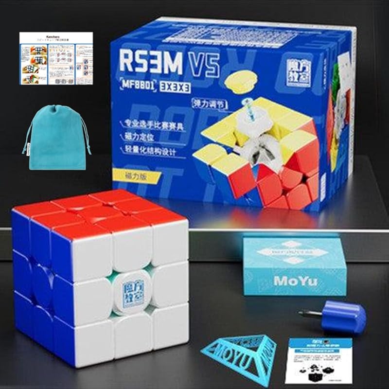 

Kancharo Moyu MFJS RS3M v5 3×3×3 Magnetic Version[Japanese cube strategy & With pouch/genuine product] Cube for competition