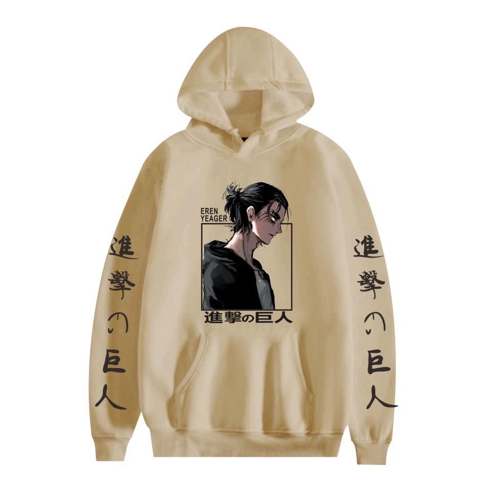 Attack On Titan Cartoon Pattern Anime Hoodies Men/Women Hooded Pullover Sweatrshirts Oversized Sweatshirts