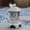 Pagoda Garden Statues Solar-Powered Garden Light Zen Lantern Outdoor Decor