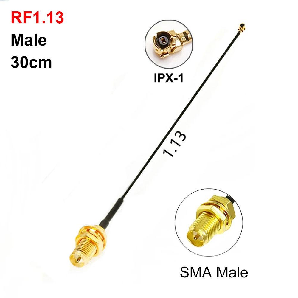 1Pcs 30cm SMA To IPX Cable RF1.13 RP SMA Female Adapter U.FL IPX Coax Cable  for Wifi Router Antenna