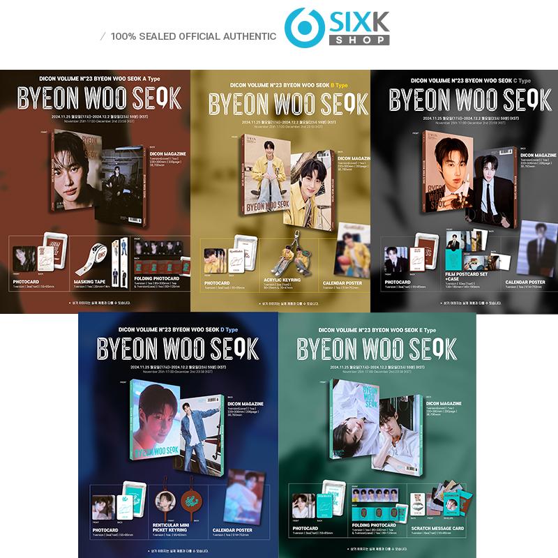 

[Предварительный заказ] DICON VOLUME N°23 BYEON WOO SEOK : ТИП АЕ (Онлайн-преимущество) A TYPE - POB Standard