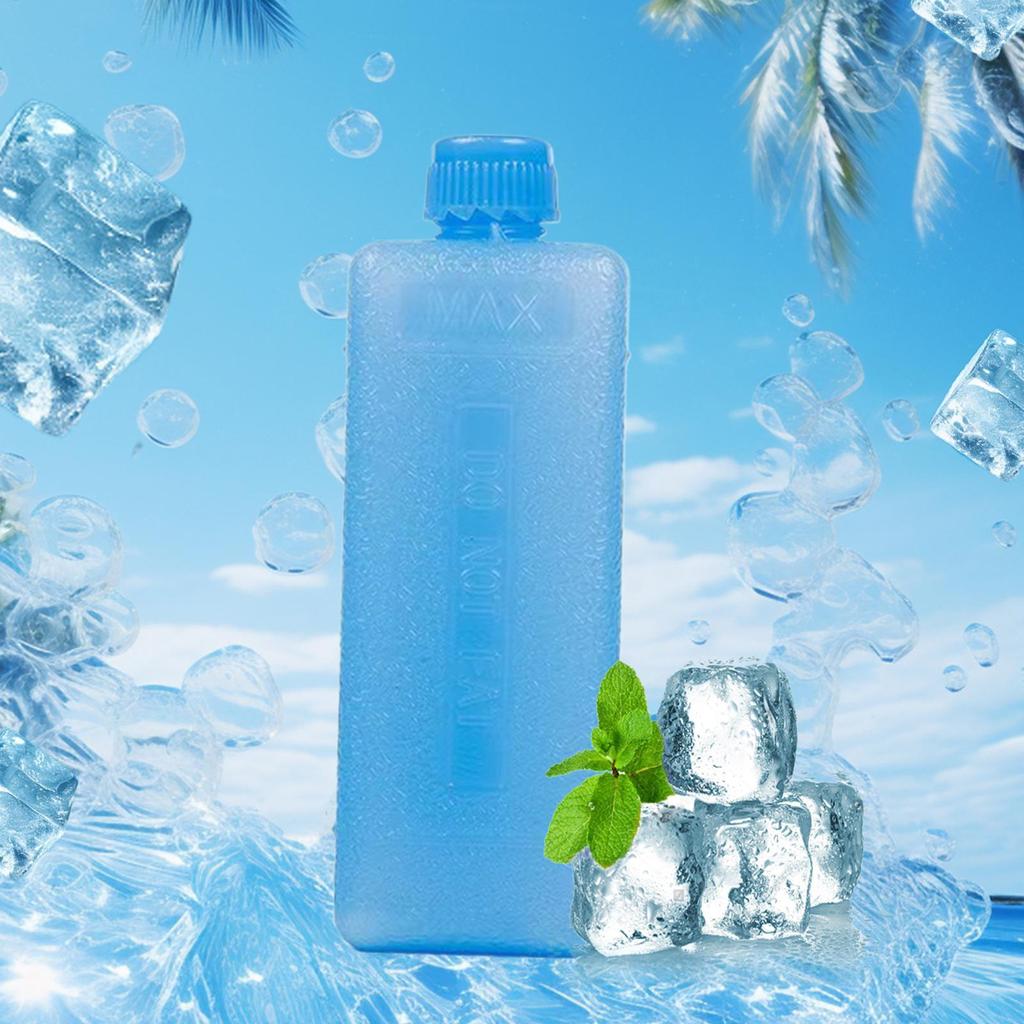 Ice Box PE Ice Crystal Box Reusable Refrigeration Keep Fresh Picnic Cooler Box Durable Air Conditioning Fan Ice Crystal Box