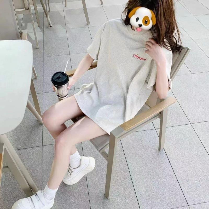 

260 г Тяжеловесная 100% Хлопок Гуочао Американский Принт Унисекс Футболка с Коротким Рукавом - Уличный Свободный Повседневный One Size