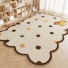 Unregelmäßige Form Teppiche für Schlafzimmer Große Fläche Wohnzimmer Dekoration Plüschteppich Zuhause Dicke Anti-Rutsch-Matte Flauschig Weich Lounge Teppich