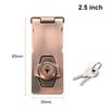Home Security Burglarproof Cupboard Zinc Alloy Keyed Hasp Lock Door Lock Cabinet Drawer