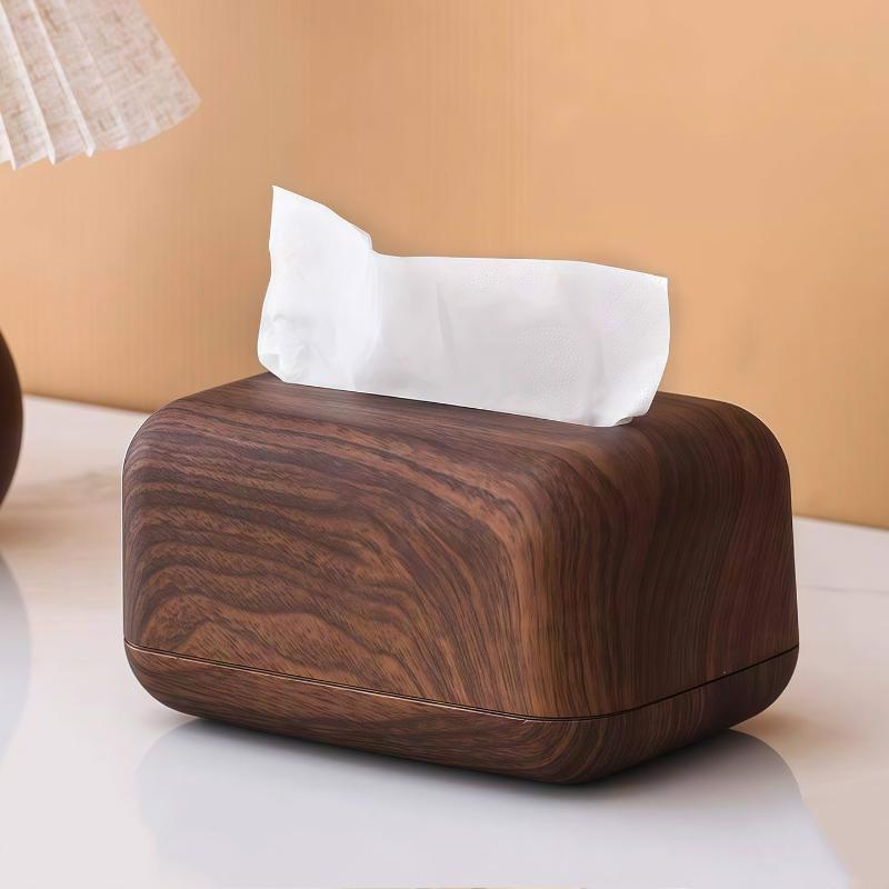 Nowe proste pudełko na chusteczki w stylu chińskim, kolor orzechowy, do domu, z litego drewna, karton do przechowywania w salonie, drewniane pudełko do przechowywania chusteczek