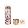 New 500ml Vacuum Flasks Tea Separation Peony Vacuum Cup Titanium Coated Peacock Titanium Coated Thermos Cup Daily Use
