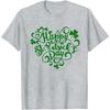 2026 New Happy St Patricks Day Shirt Saint Patricks Day Love Heart TShirt Summer Casual Soft and Comfortable Tee Tops