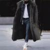 Men's Thick Winter Suede Long Coat
